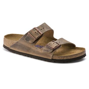 Arizona Birkenstock Soft Footbed Oiled Kozene Damske Hnede | SK 24GSO